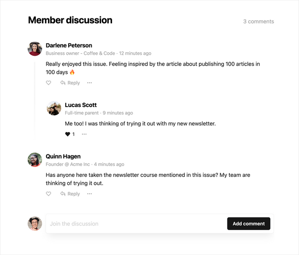 Ghost Adds Native Commenting
